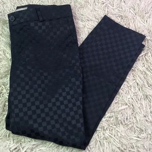 Banana Republic.Hanpton Pant BLK checkered size:2
